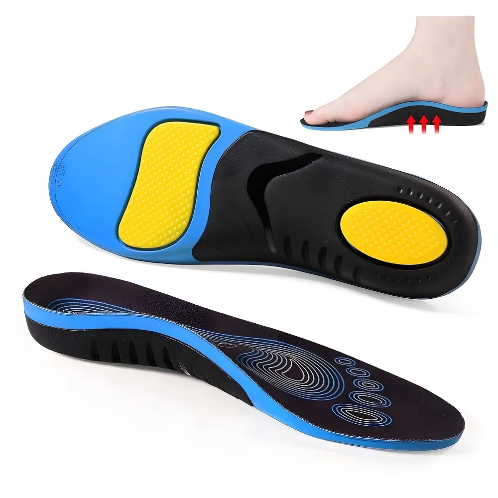 Gel Orthotic Insoles Flat Feet Plantar Fasciitis Euro 43 to 46