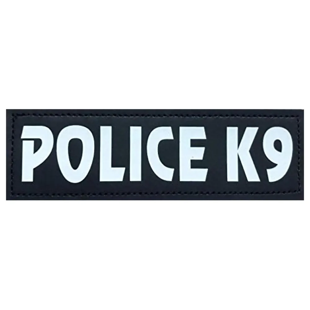 Dog K9 Police Dog Vest with Hook and Loop Straps and Handle and Adjustable (XXL- 32-44 Inch Girth, Black)