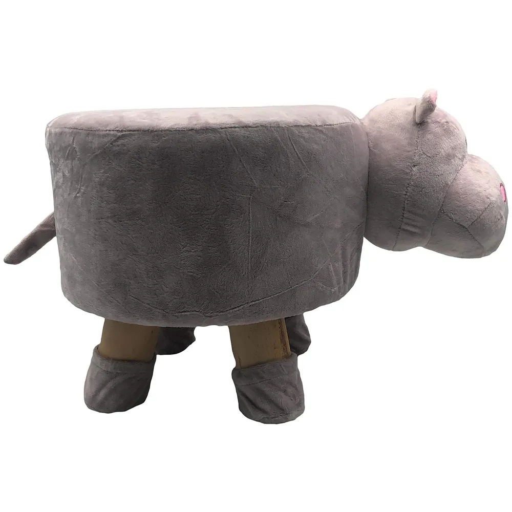 Hippo Children's Favourite Animal Stool, Chair, Ottoman, Foot Rest. (Kids, Hippo)