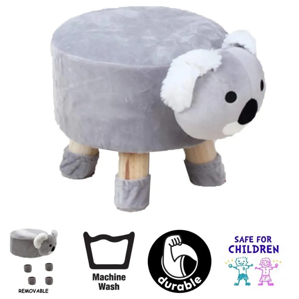 Koala Children's Favourite Animal Stool, Chair, Ottoman, Foot Rest. (Kids, Koala)