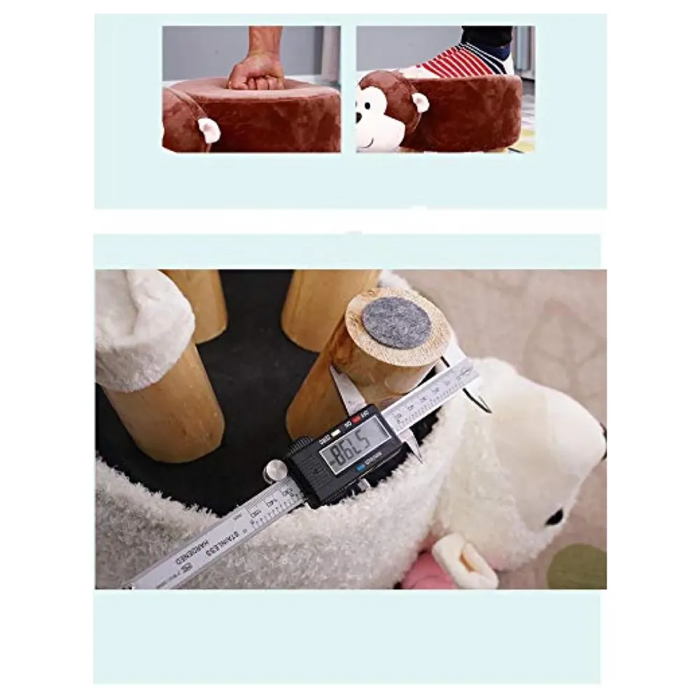 Monkey Children's Favourite Animal Stool, Chair, Ottoman, Foot Rest. (Kids, Monkey)