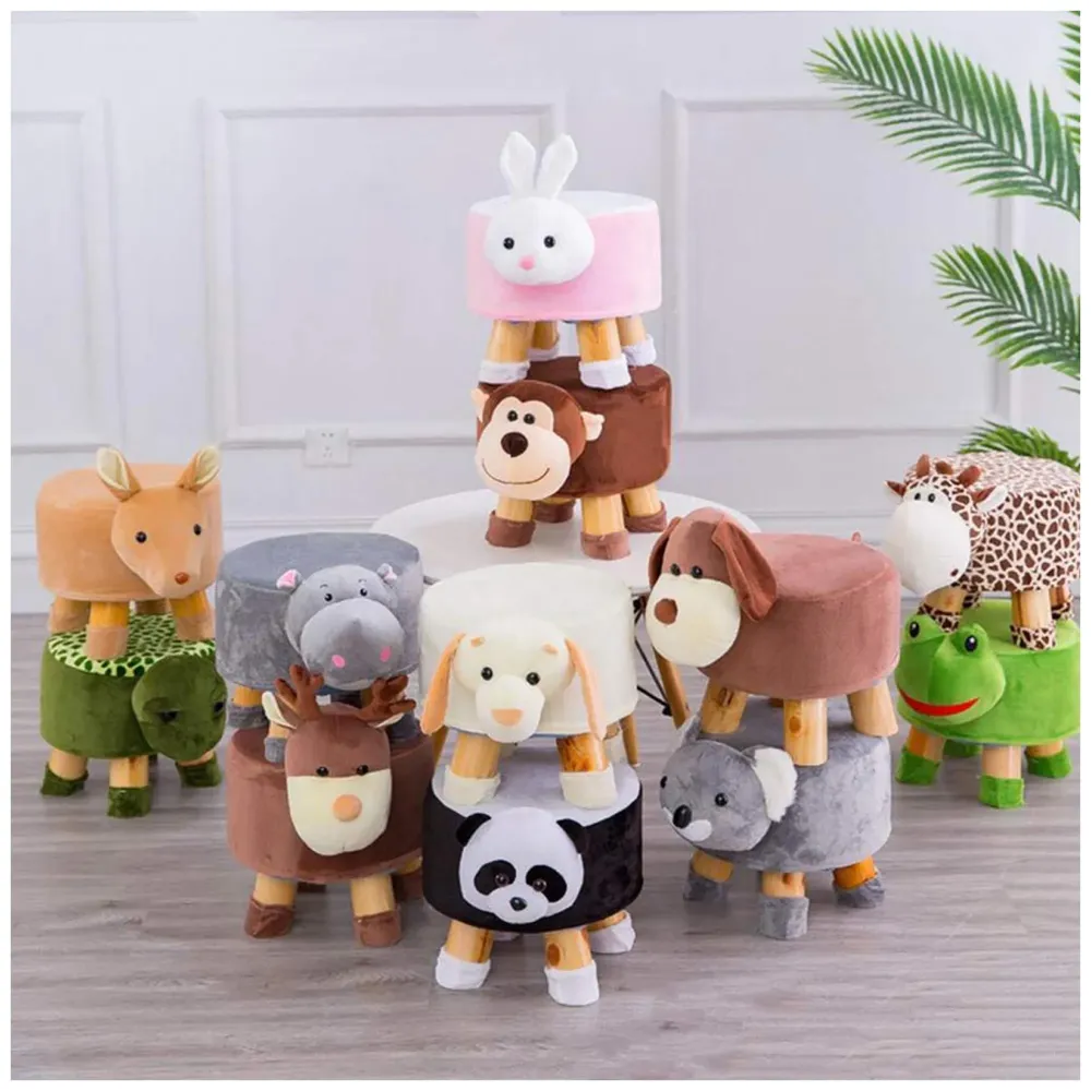 Panda Children's Favourite Animal Stool, Chair, Ottoman, Foot Rest. (Kids, Panda)