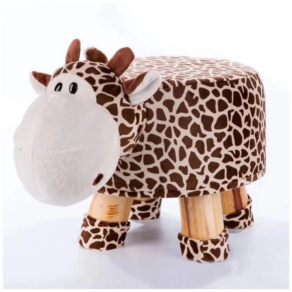 Children's Favourite Animal Stool, Chair, Ottoman, Foot Rest. (Kids, Giraffe)