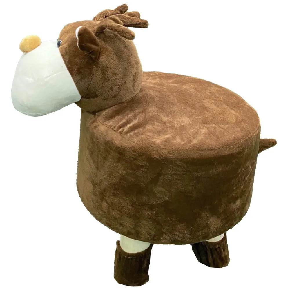 Children's Favourite Animal Stool, Chair, Ottoman, Foot Rest. (Kids, Deer)