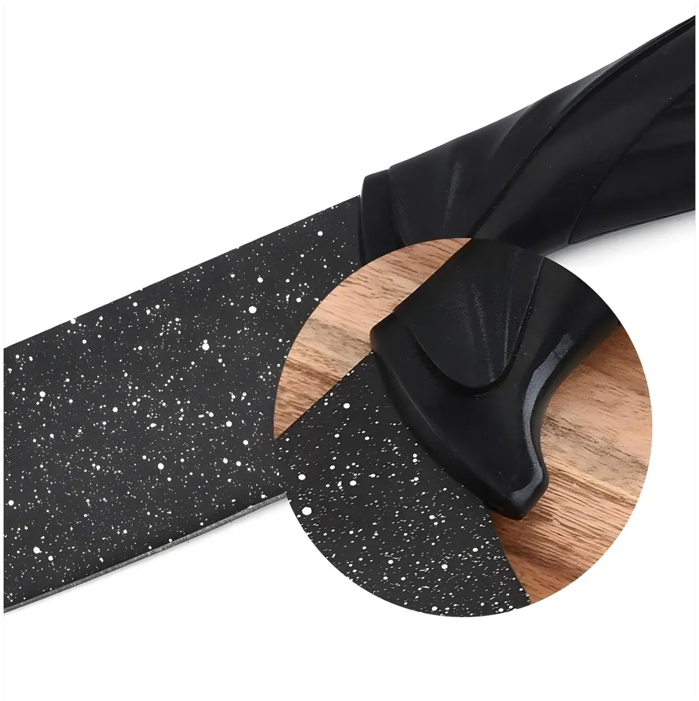 6 Pcs Knife Japanese Knife with Granite Pattern Chef Knife High Carbon Stainless Steel Laser Knives Kitchen with Box