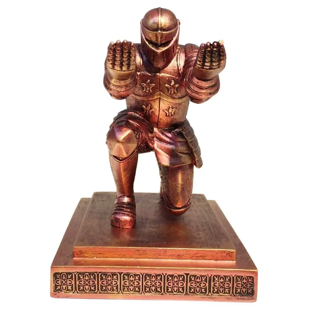 Unique Executive Knight Pen Holder / Stand (Medieval Bronze)