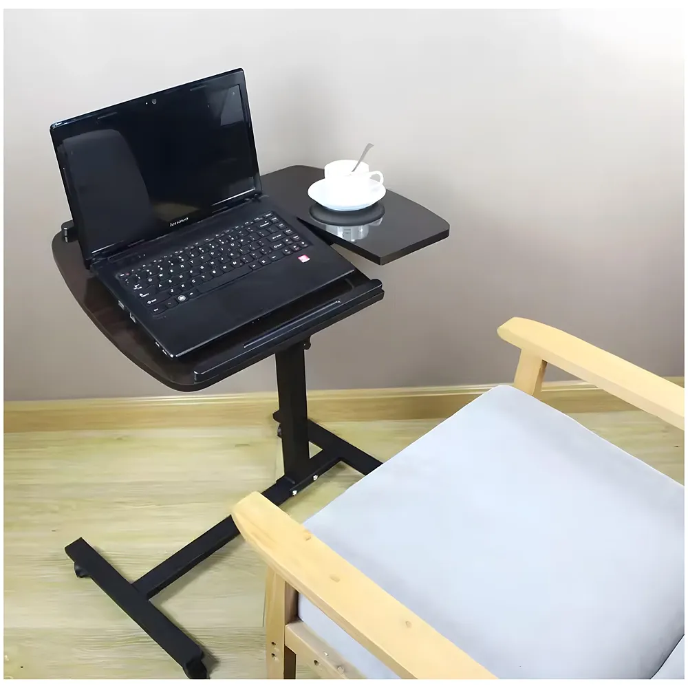 Portable Laptop Stand Desk Table with Wheels Height Adjustable