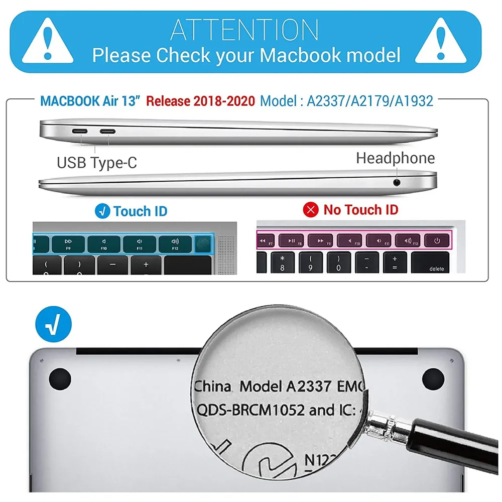 Hard Case Cover Compatible with New MacBook Air 13 inch M1 A2337 A2179 A1932, (2018-2021) (World Map)