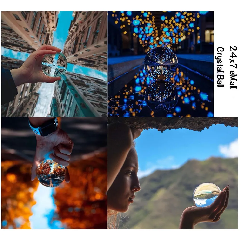 80 mm K9 Crystal Ball Pro and Stand for Creative Photography 8 Cm Clear with Box