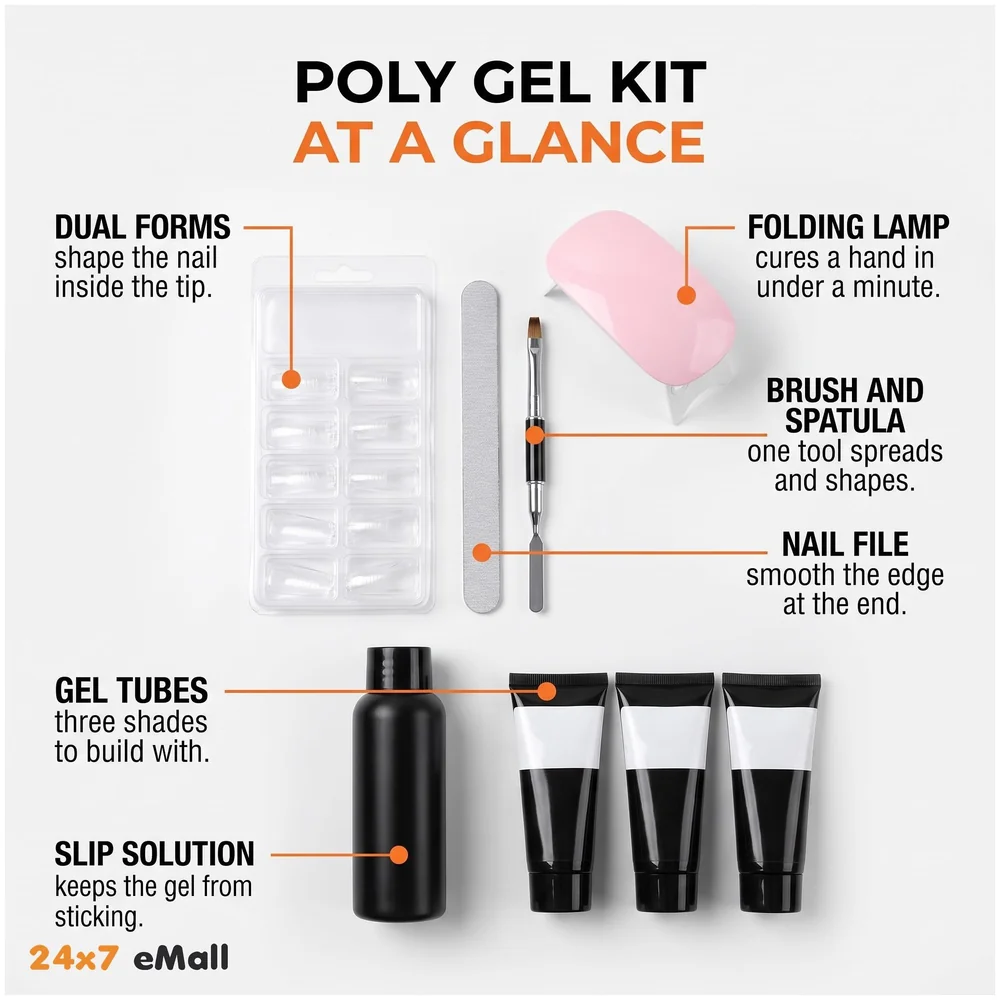 3 Pc Rose Pink, Pink And White Acrylic Gel Poly Nail Gel Nail Gel Extension Set