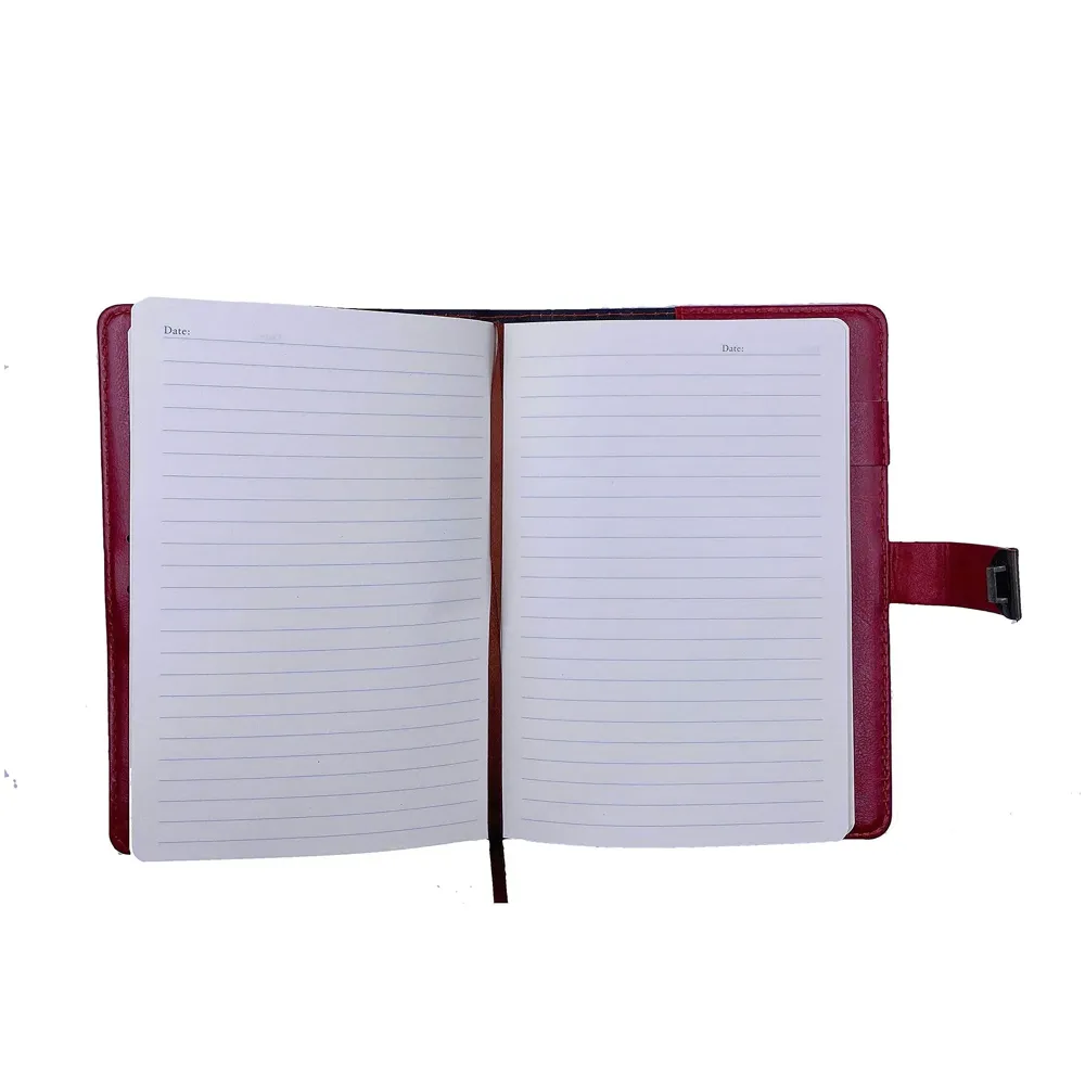 Novelty Diary Notebook with Number Combination Lock & PU Leather Cover Secret Lock Diary (22x15 cm, 230 Pages) (Red)
