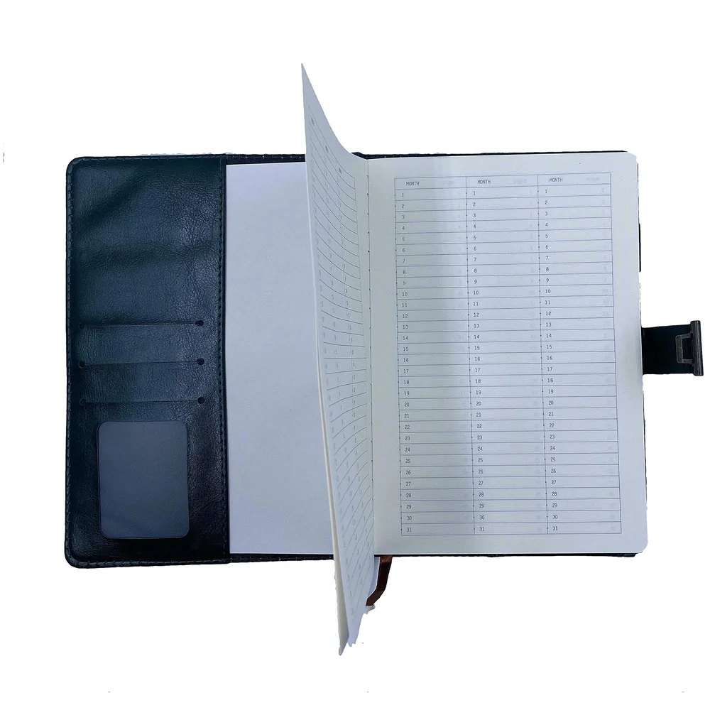 Novelty Diary Notebook with Number Combination Lock & PU Leather Cover Secret Lock Diary (22x15 cm, 230 Pages) (Green)