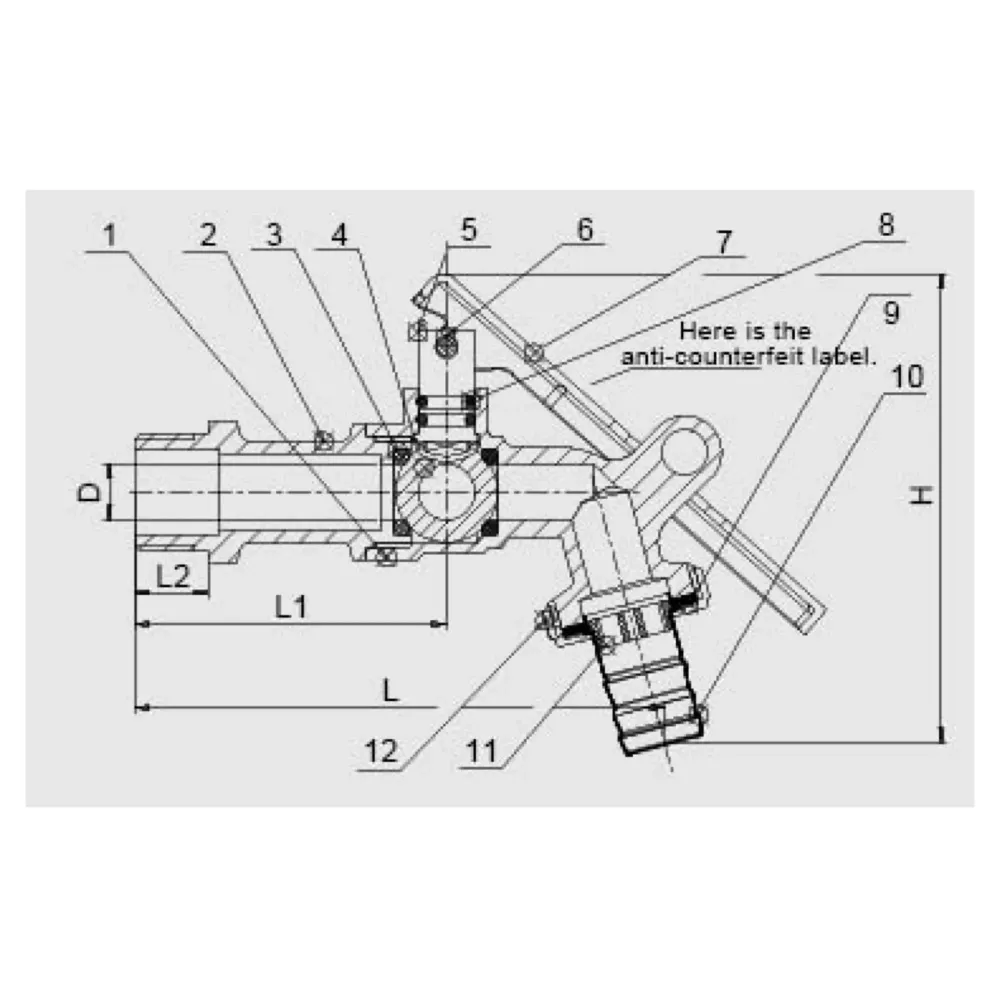 Lockable Tap With 1/2" Thread - Brass Faucet for Home, Outdoor Garden - Water Tap Lock
