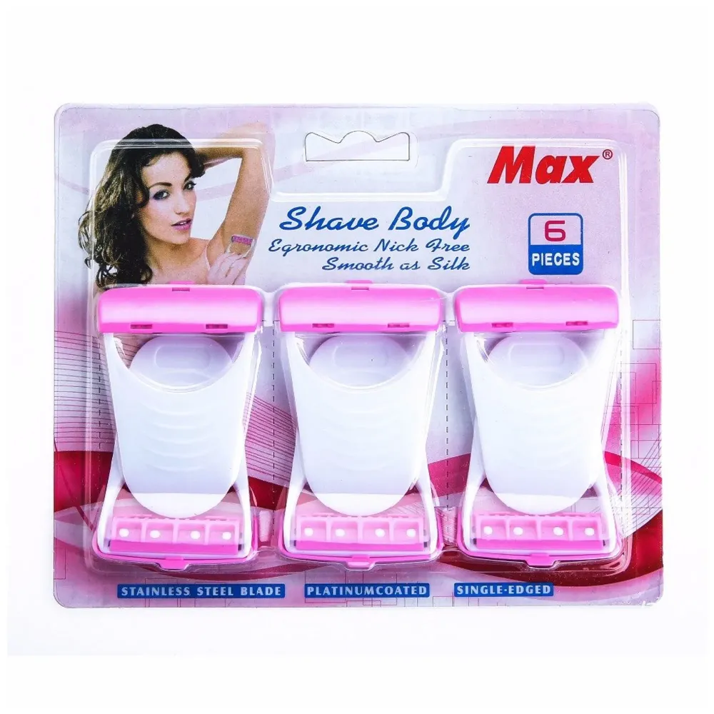 Disposable 6 Blades Body & Bikini Shaving Razor For Women
