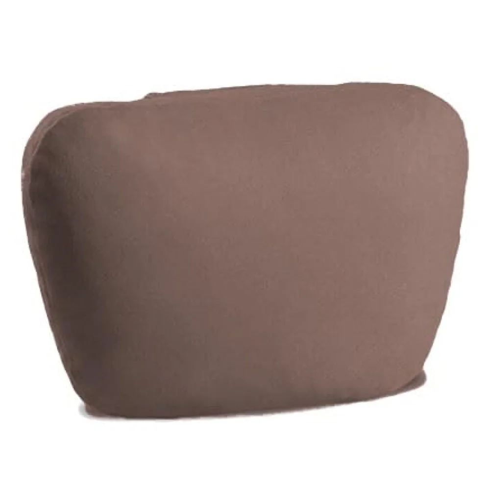 2pc Universal Car Headrest Ultra Soft Pillow Compatible with Mercedes Benz Maybach and All Other Cars Premium Suede Material Luxurious S Class Type Cushion Pack of 2 (Chocolate)