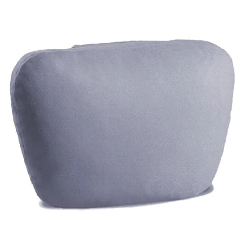 2pc Universal Car Headrest Ultra Soft Pillow Compatible with Mercedes Benz Maybach and All Other Cars Premium Suede Material Luxurious S Class Type Cushion Pack of 2 (Dark Grey)