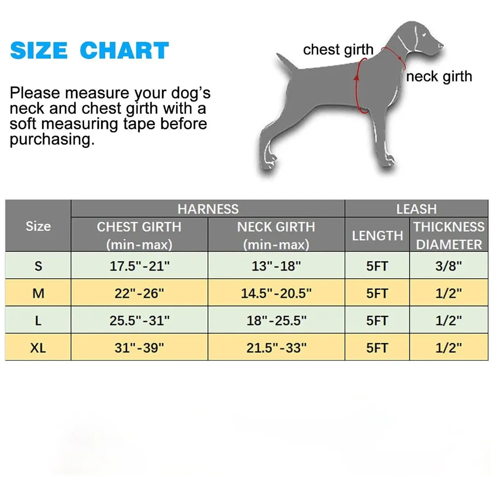Harness and Leash Combo No Pull Dog Harness Mesh Breathable Adjustable Reflective Oxford Easy Control Comfortable Harness. (Small (13-18 Inch Girth))