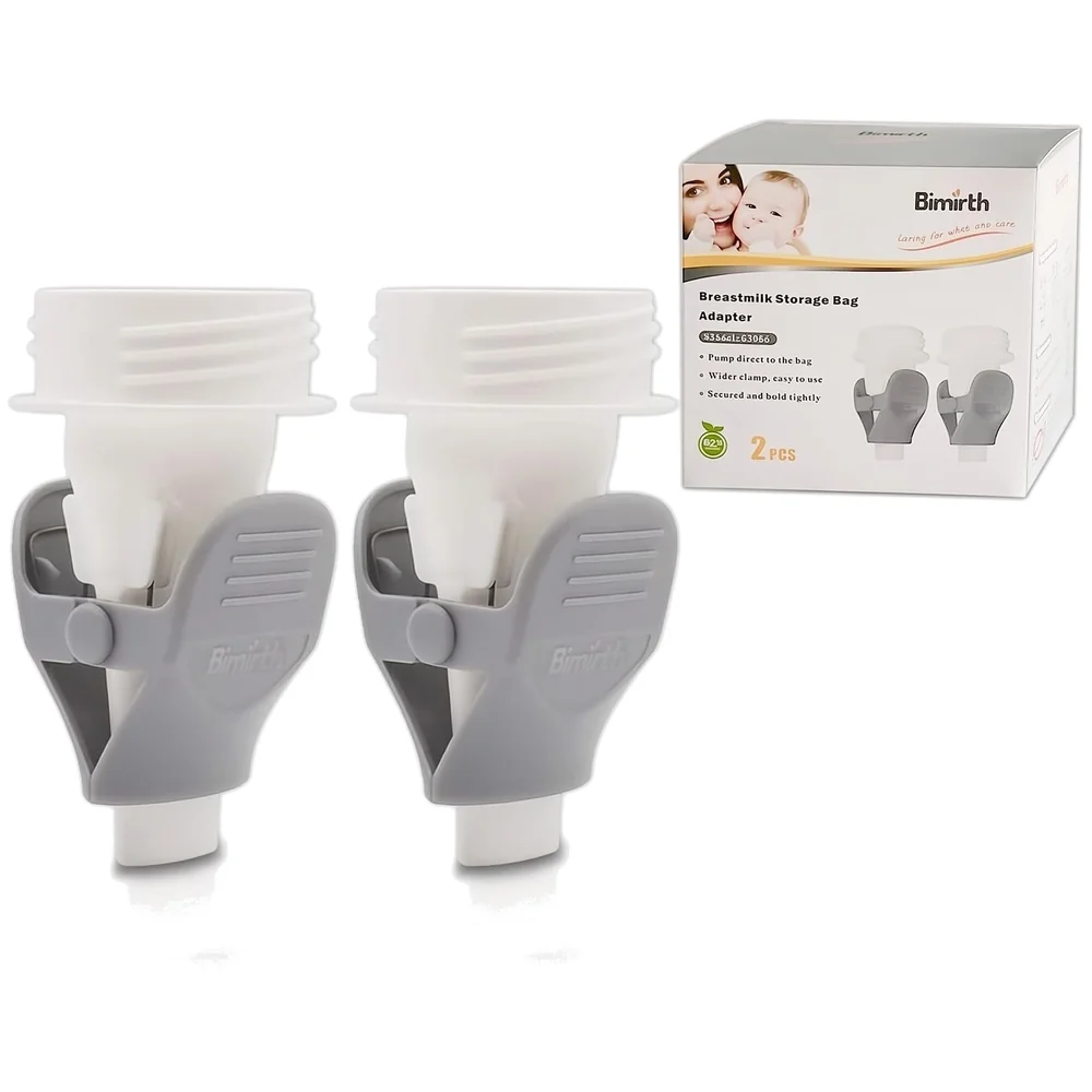Baby Breastmilk Storage Bag Adapters Wide Neck Flange BPA Free