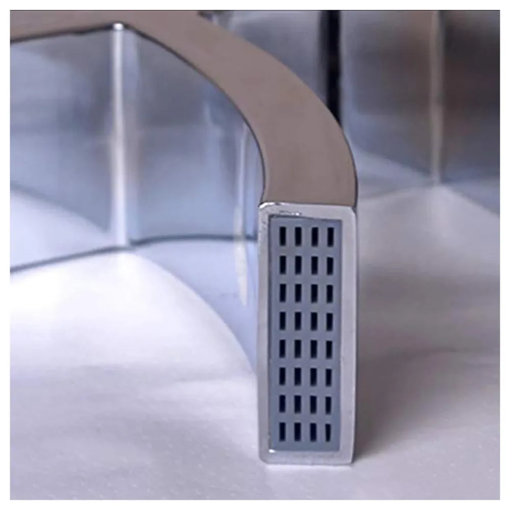 Premium Heavy Single Lever Basin Mixer ~ with 2 Braided Connection Pipes 450mm (Without pop-up) (Chrome Square)