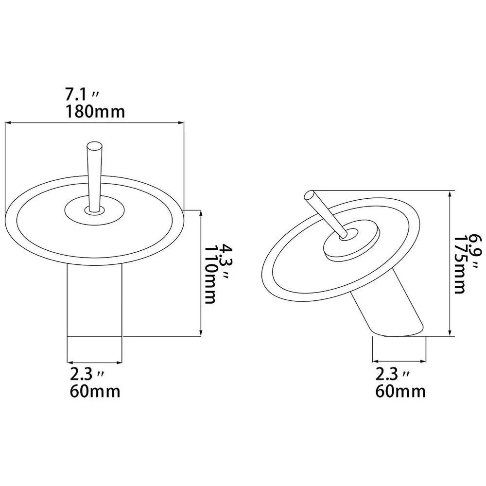 BUCKLE UP Glass Basin Tap Faucet, Transparent, Chrome Finish