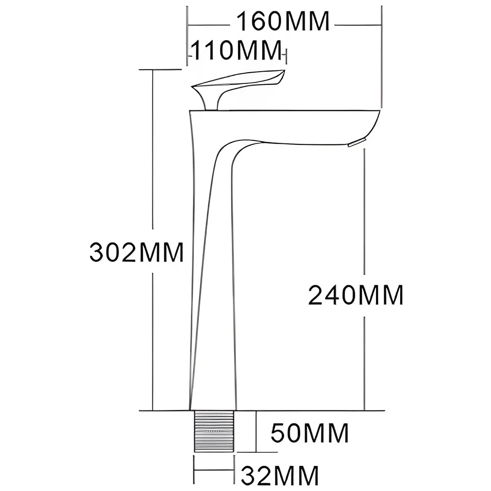 Black Gold Faucet Tap Mixer Hot and Cold Water Heavy Single Lever Basin Mixer 12 inches with Connector Pipes and Ceramic Cartridge for Bathroom Wash Basins