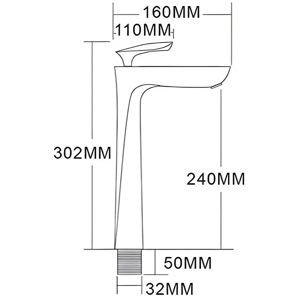 Black Rose Gold Faucet Tap Mixer Hot and Cold Water Heavy Single Lever Basin Mixer 12 inches with Connector Pipes and Ceramic Cartridge for Bathroom Wash Basins