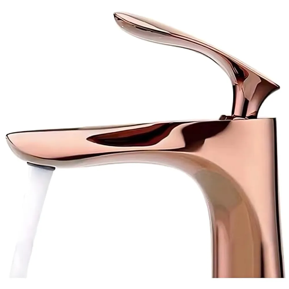 Full Rose Gold Faucet Tap Basin Mixer 12 inch Hot Cold Box Pack