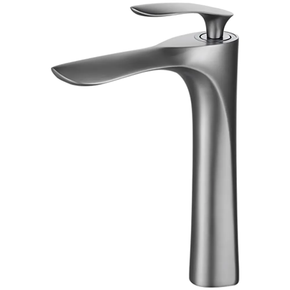 Metallic Grey Faucet Tap Basin Mixer 12 inch Hot Cold with 2 Pipes