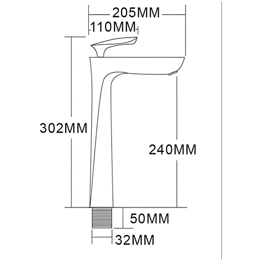 White Rose Gold Faucet Tap Mixer Hot and Cold Water Heavy Single Lever Basin Mixer 12 inches with Connector Pipes and Ceramic Cartridge for Bathroom Wash Basins