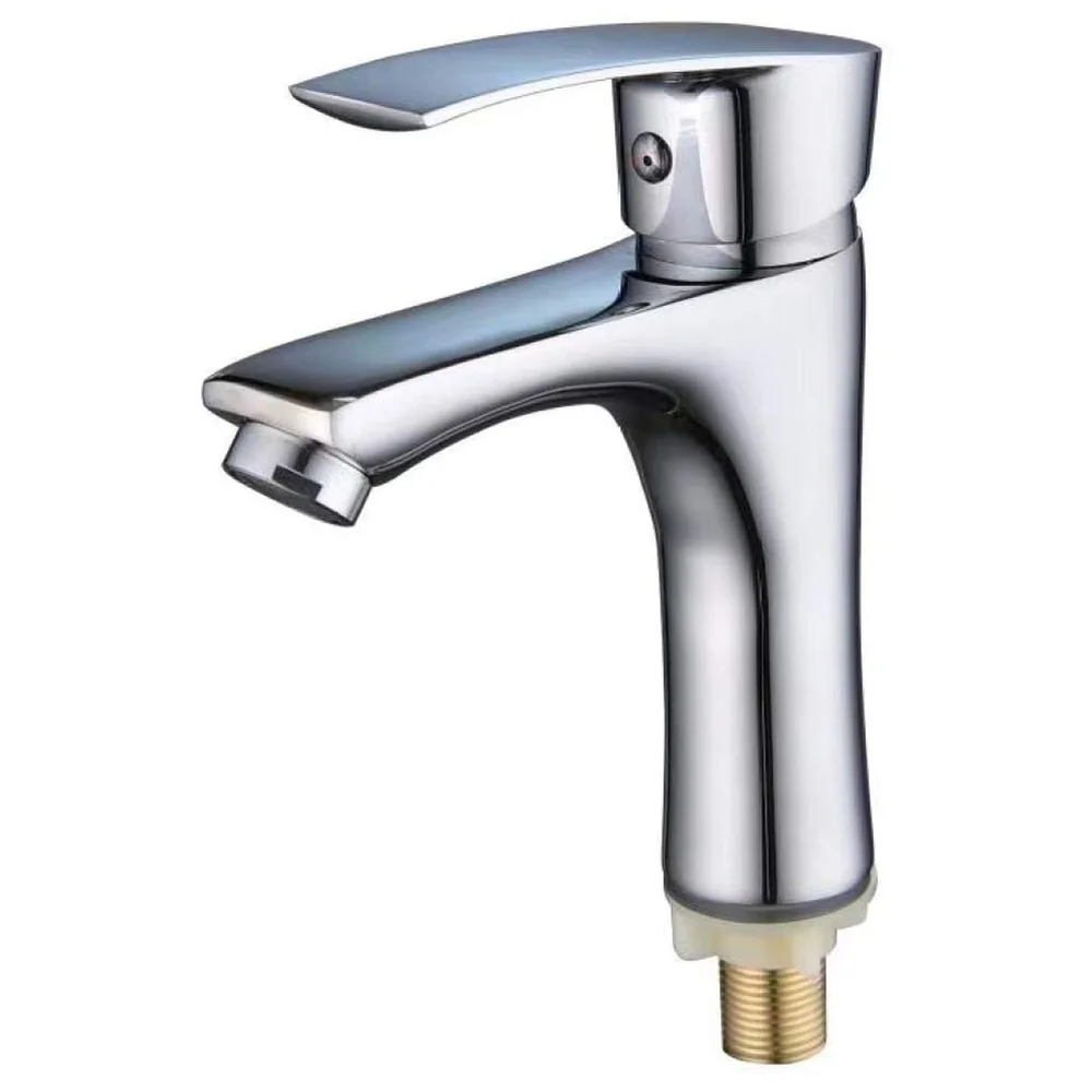 Silver Chrome Single Lever Pillar Cock Cold Water 6 inch