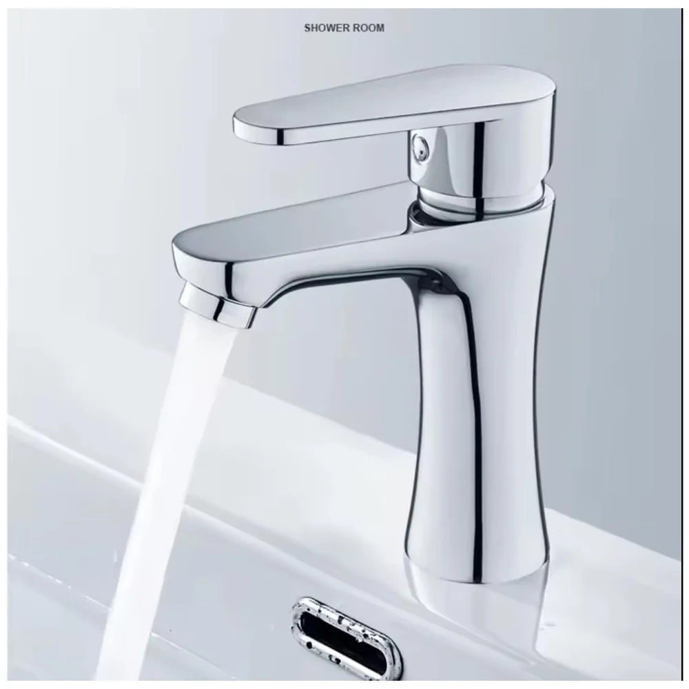 Silver Chrome Single Lever Pillar Cock Cold Water 6 inch