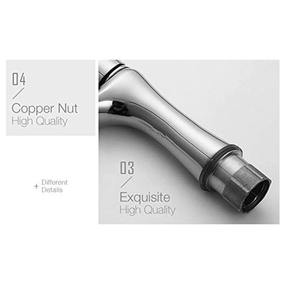 Silver Chrome Single Lever Pillar Cock Cold Water 6 inch