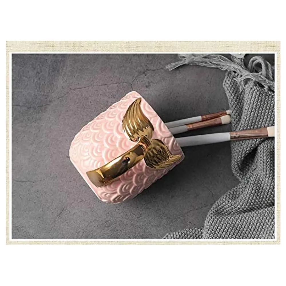 Premium Mermaid 3D Mug Ceramic Sculpted Coffee Mug 3D with Box Pink