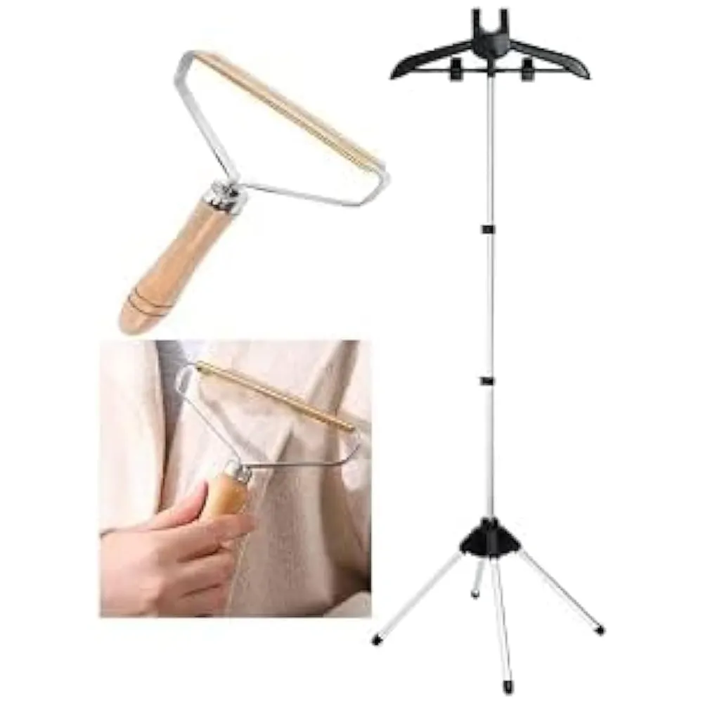 Garment Hanger for Steaming Clothes - Steam Rack & Stand for Ironing - Handheld Steamer Hanger