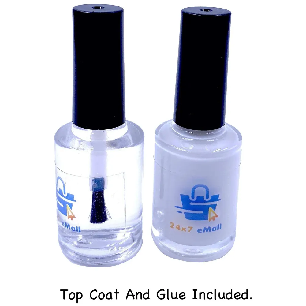 Nail foil Set For Nail Art, 10 Rolls, Easy To Use Complete Kit For Beginners.