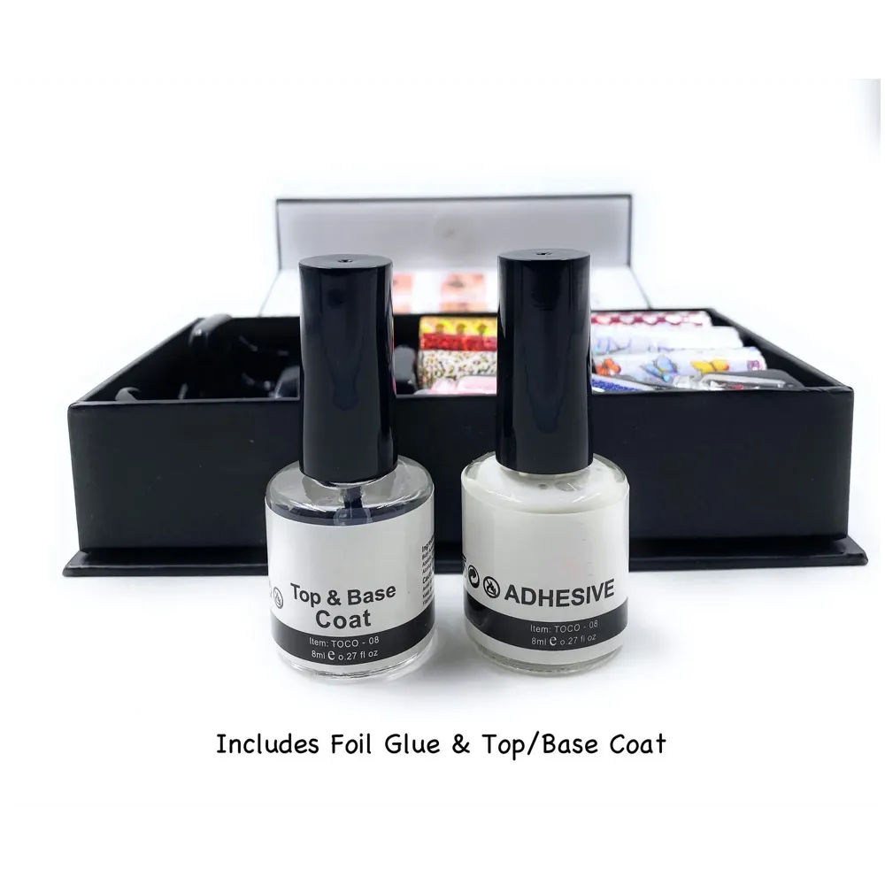 Nail Foil Set, Shimmery Finish, 9 Ml