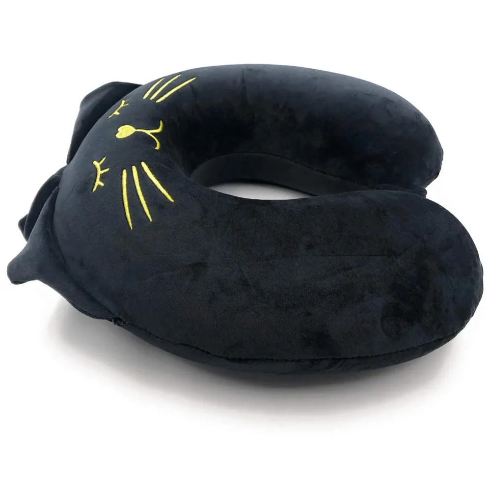 Velvet Neck Pillow (Set of 3) (Multicolored_neck pillow)