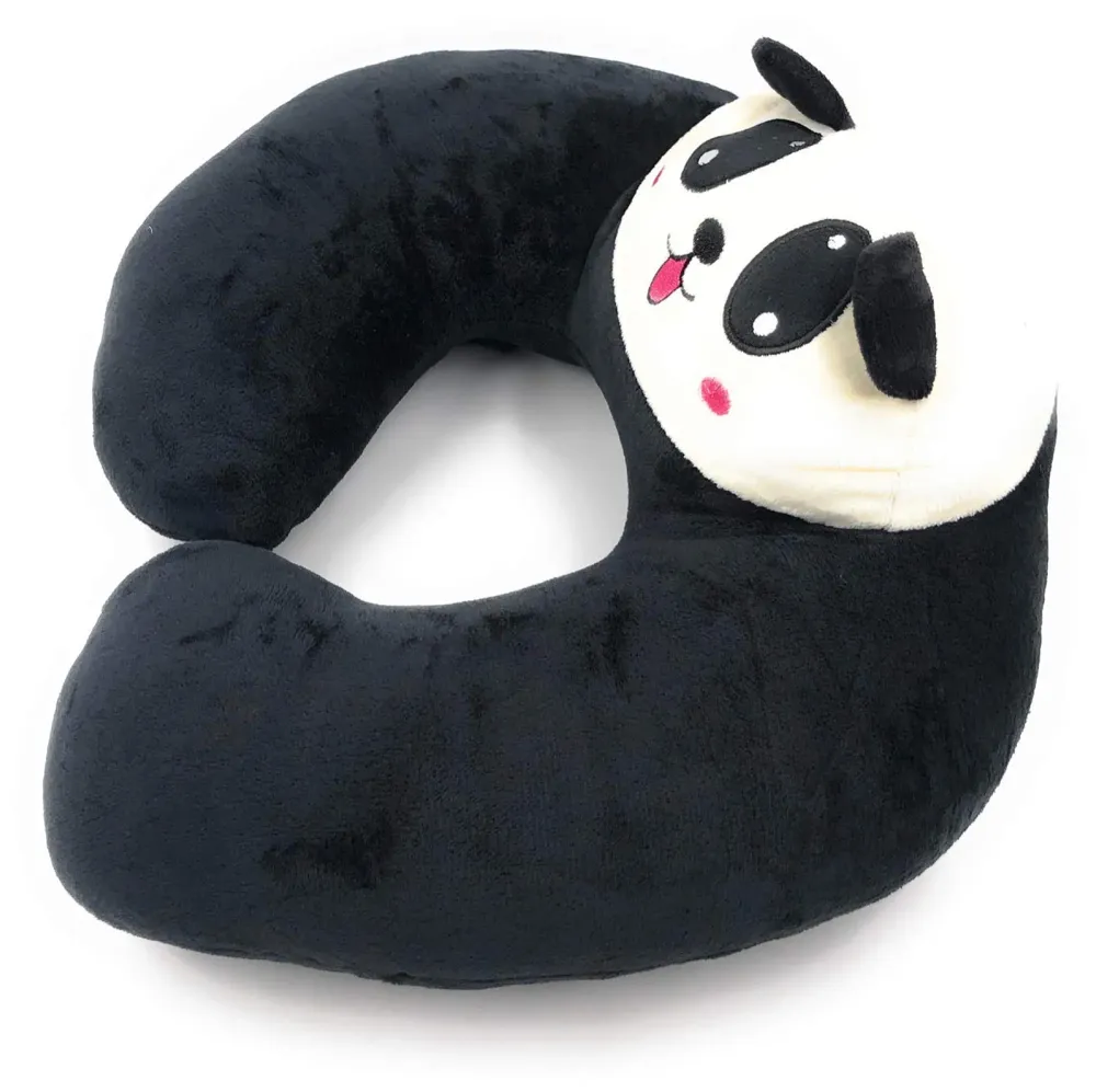 Velvet Neck Pillow (Set of 2) (Multicolored_neck pillow)