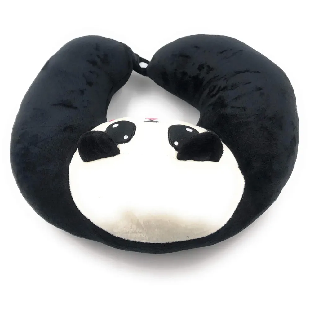 Velvet Neck Pillow (Set of 2) (Multicolored_neck pillow)