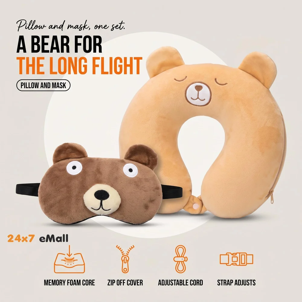 Velvet Neck Pillow (Set of 3) (Multicolored_neck pillow)