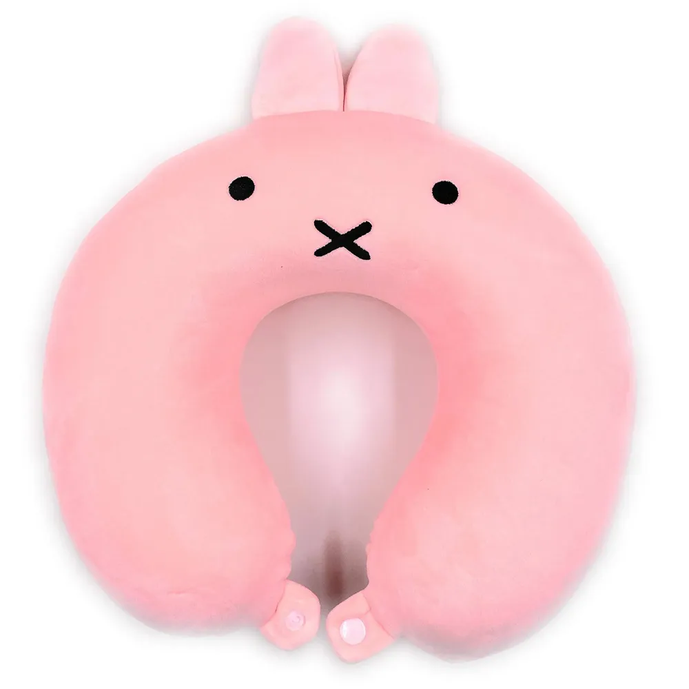 Velvet Neck Pillow (Set of 3) (Black_neck pillow)