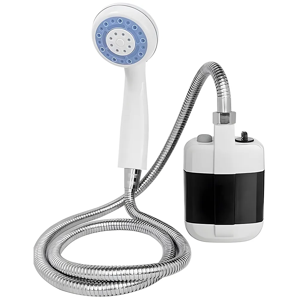 Portable Outdoor Shower Powered Pump Water Saving Hiking Camping