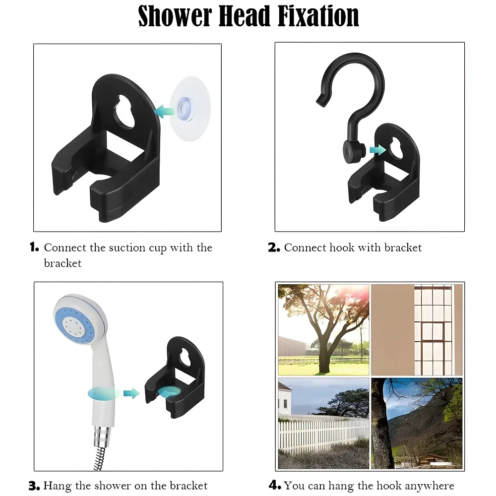 Portable Outdoor Shower Powered Pump Water Saving Hiking Camping