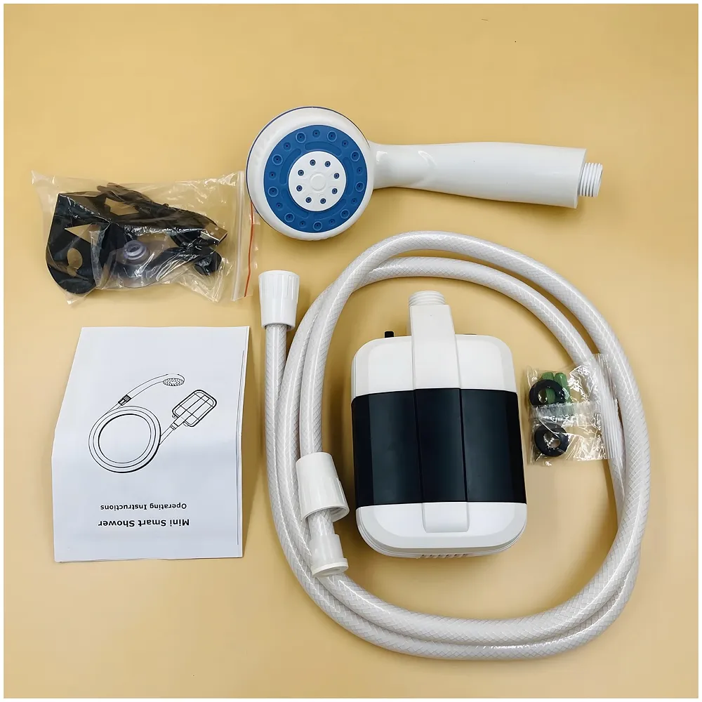 Portable Outdoor Shower Powered Pump Water Saving Hiking Camping