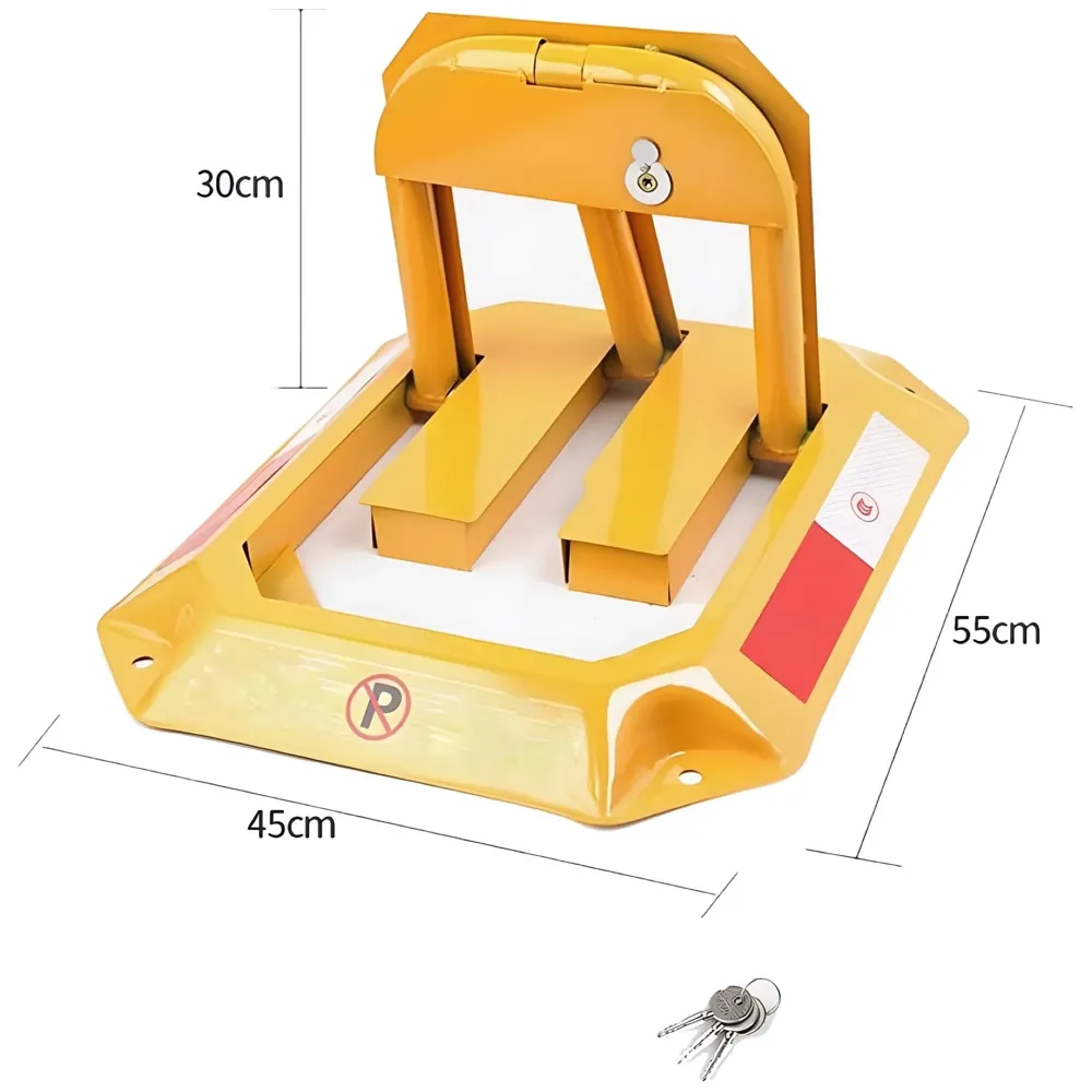 Parking Barrier Parking Space Lock Manual Parking Blocker Thickened Safety Anti Parking Blocker for Private Parking Indoor and Outdoor Use