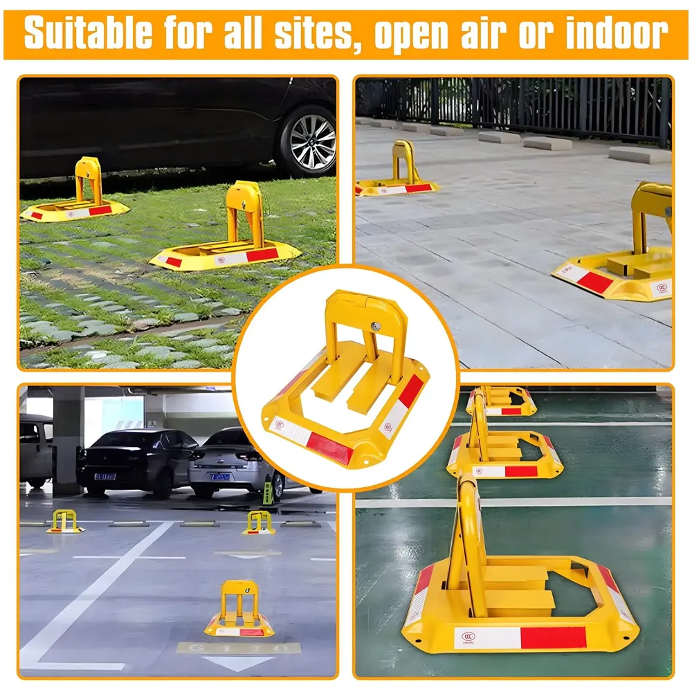 Parking Barrier Parking Space Lock Manual Parking Blocker Thickened Safety Anti Parking Blocker for Private Parking Indoor and Outdoor Use
