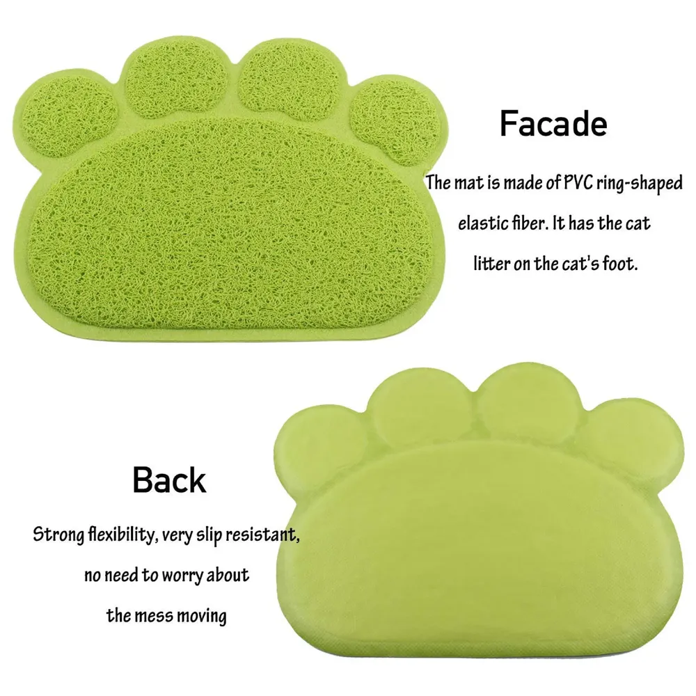 Multi-Purpose Pet Mat for Dogs and Cats ~ Feeding, Sitting, Scratching, House Breaking, Sleeping Placemat (Large 22 x 22 Inches, Light Green)