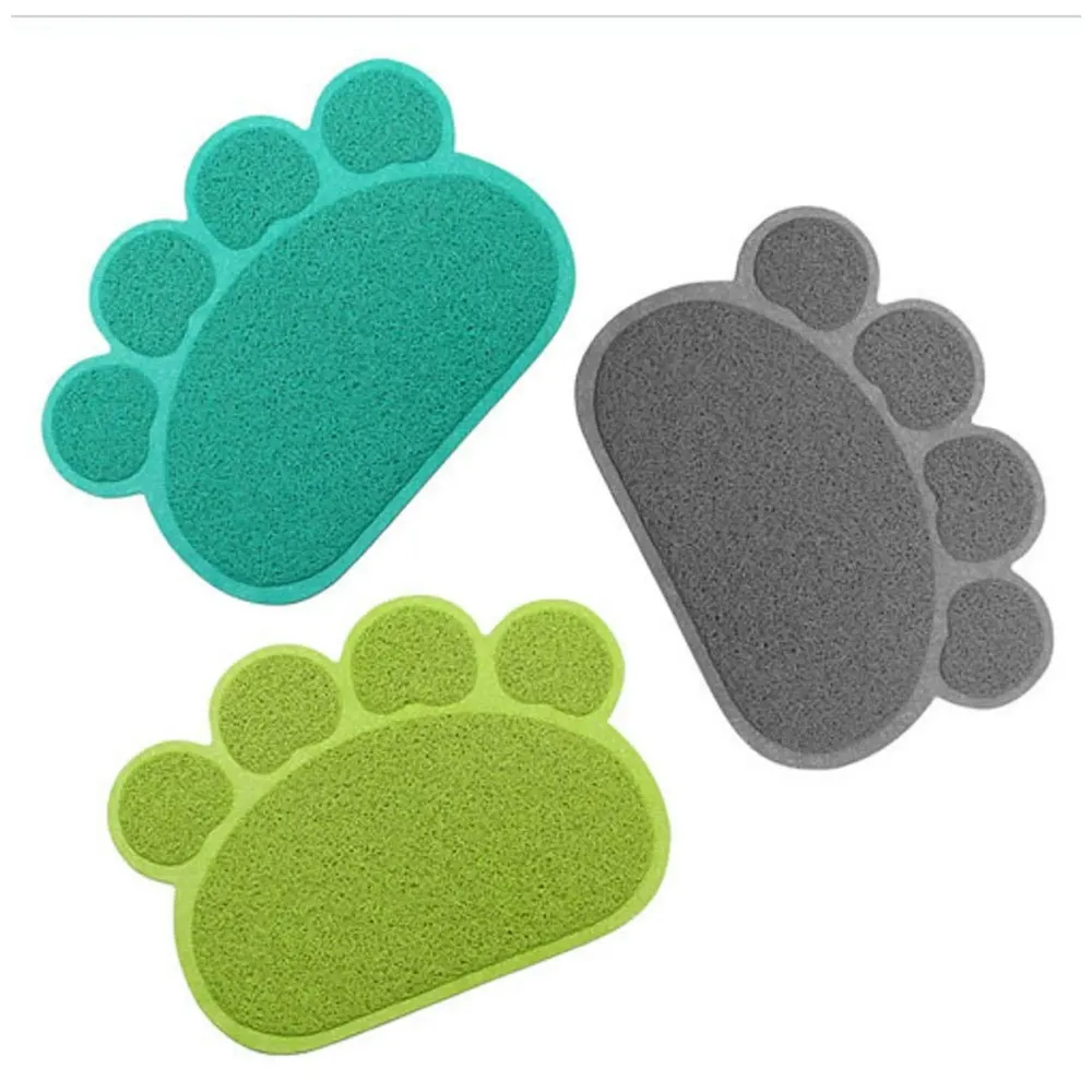 Multi-Purpose Pet Mat for Dogs and Cats ~ Feeding, Sitting, Scratching, House Breaking, Sleeping Placemat (Large 22 x 22 Inches, Ink Blue)