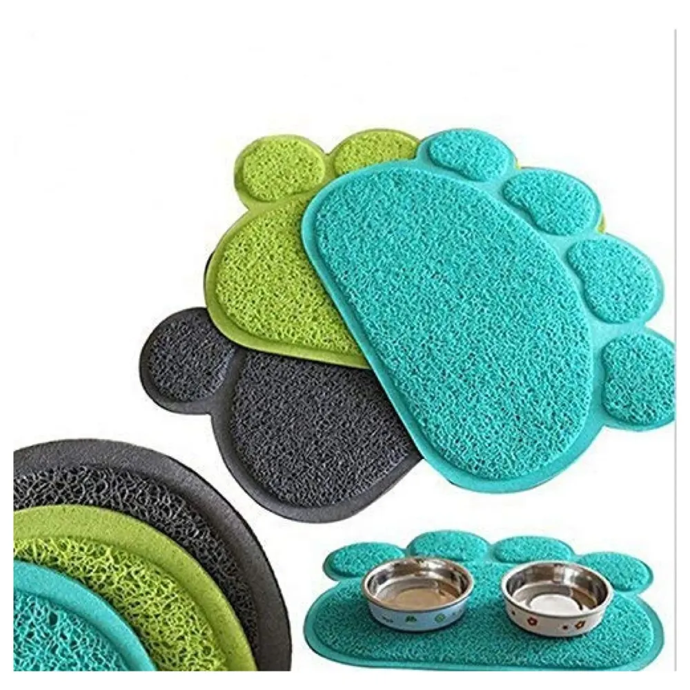 Multi-Purpose Pet Mat for Dogs and Cats ~ Feeding, Sitting, Scratching, House Breaking, Sleeping Placemat (Small 14 x 12 Inches, Light Green)