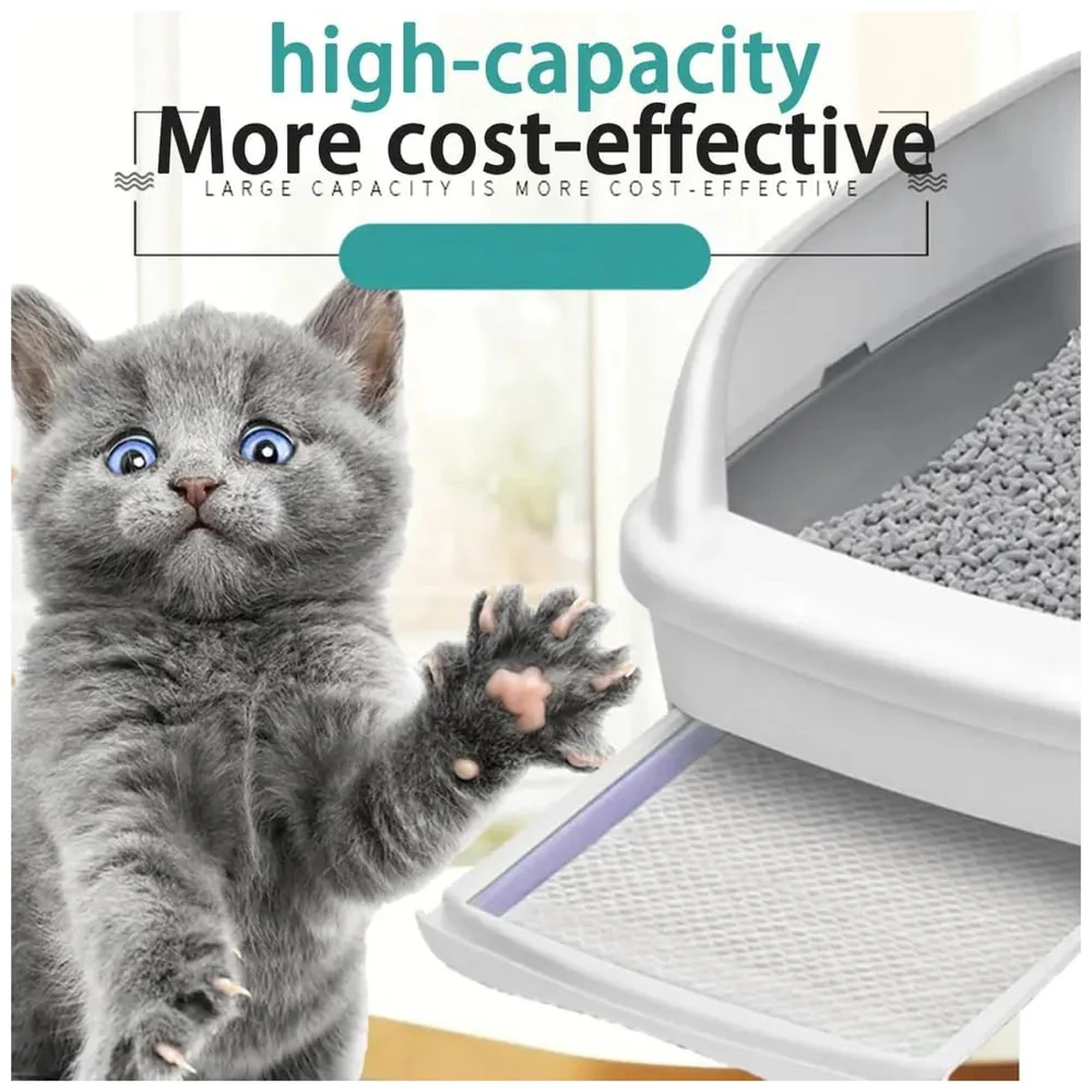 100 Pcs Cat Litter Box Pads 33 x 45 cm Urine Absorption No Mess
